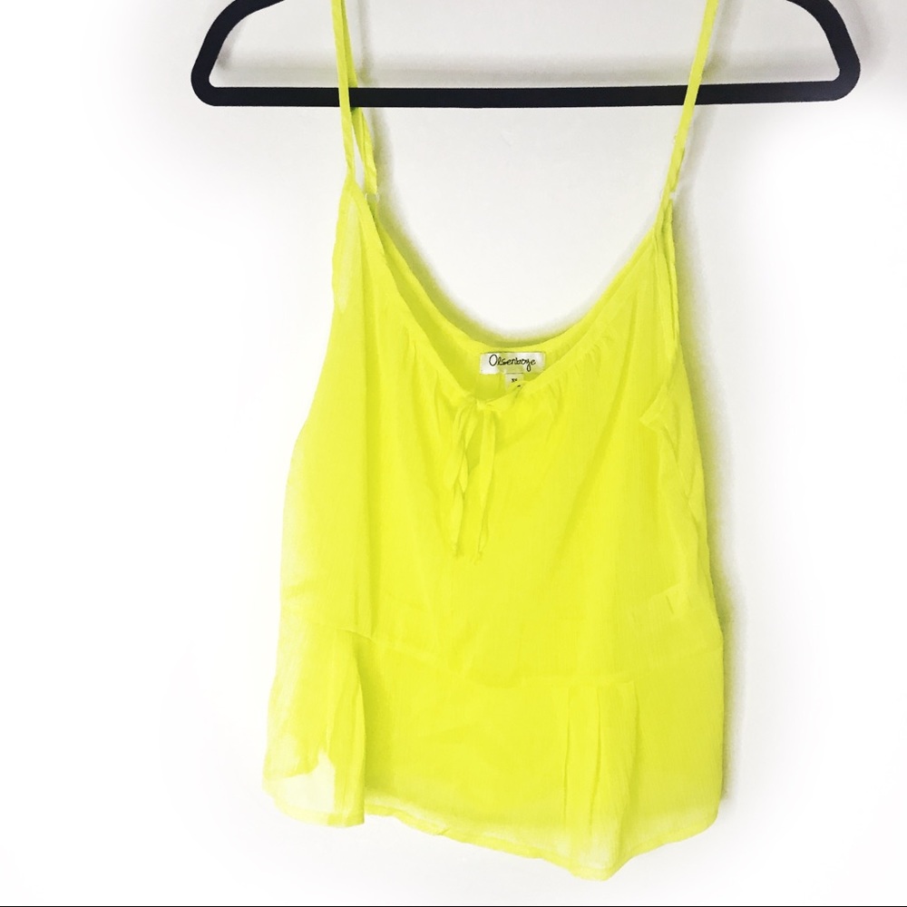 3/$15 Olsenboye Neon Yellow Tank